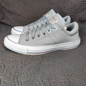 Converse Chuck Taylor All Star Canvas Low Grey Pearl Lace Up Sneakers Women's 7